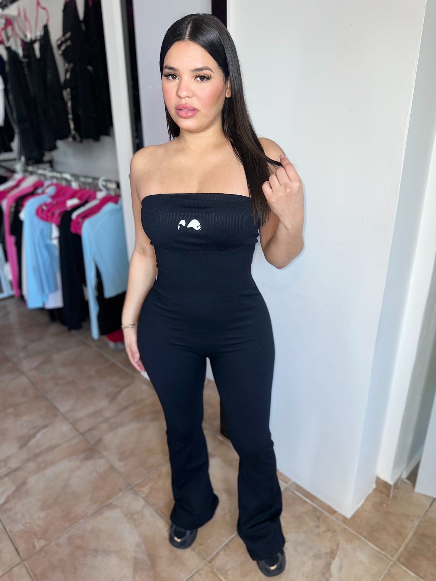 Strapless Black Jumpsuit