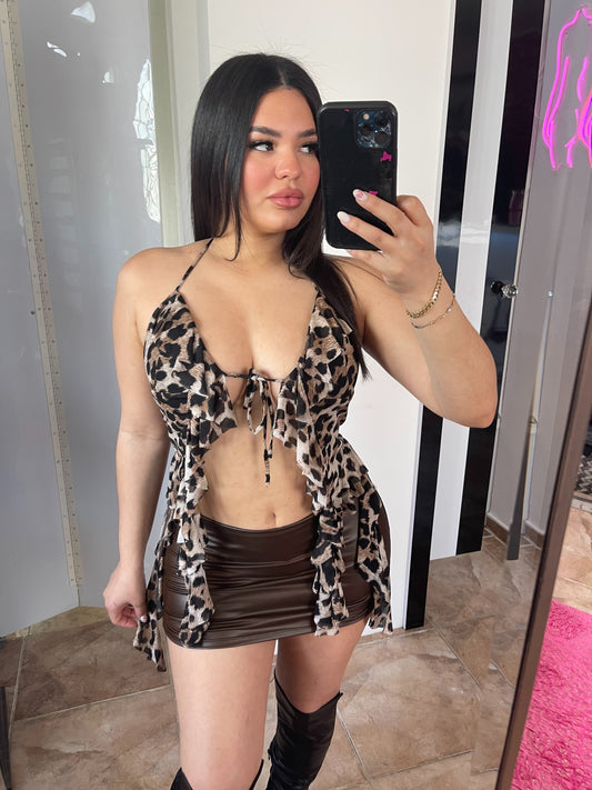 Leopard Fairy Top
