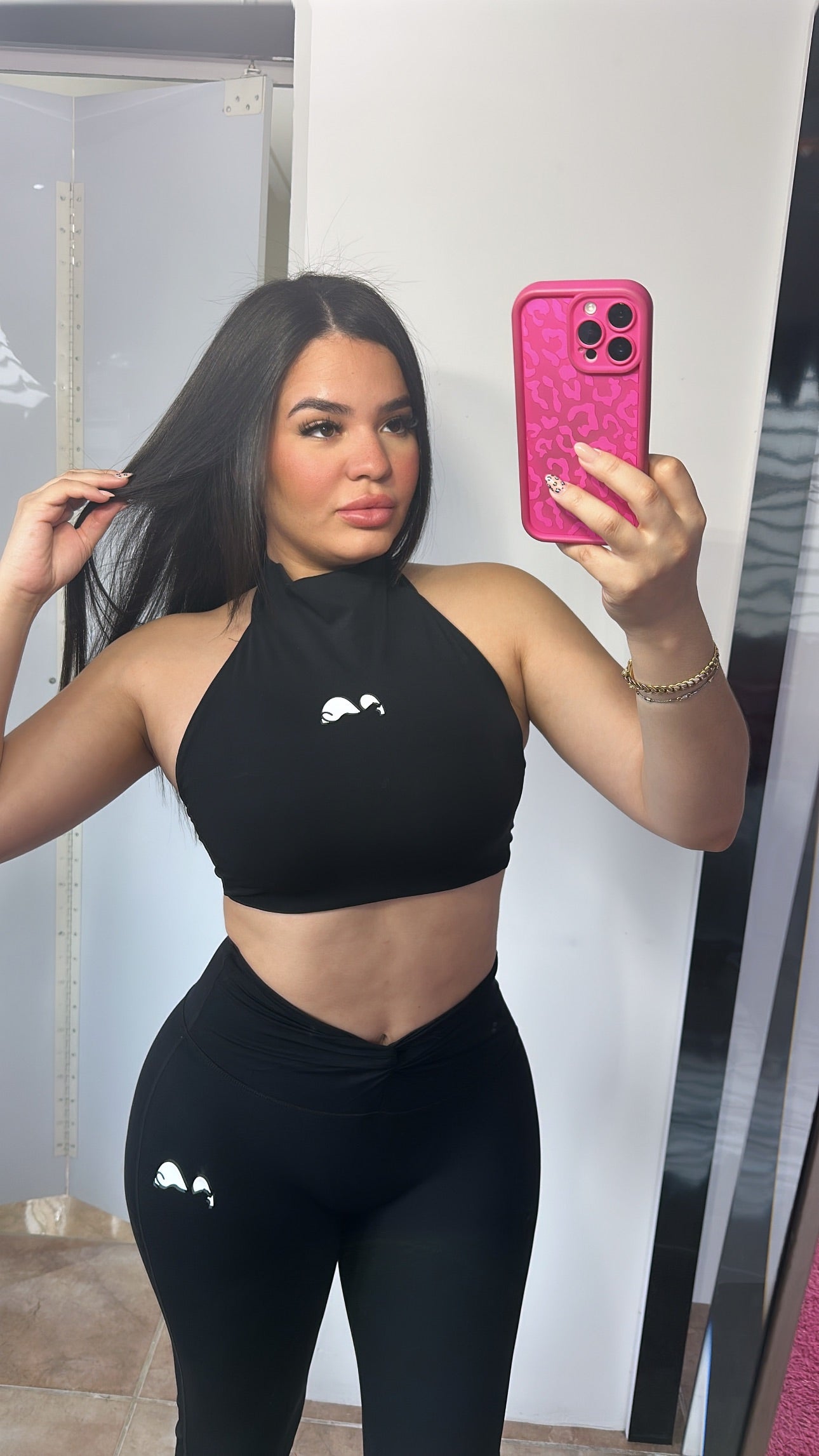 Black Halter Set