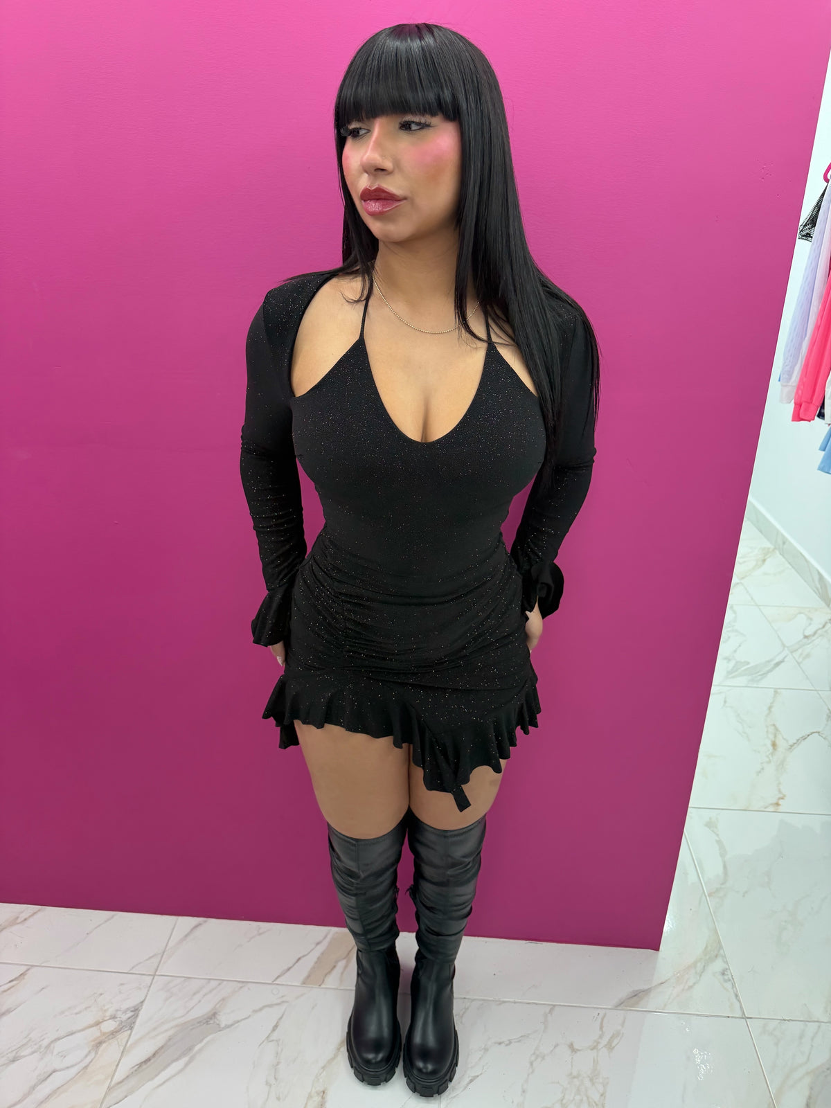 “After Dark” Glitter Dress