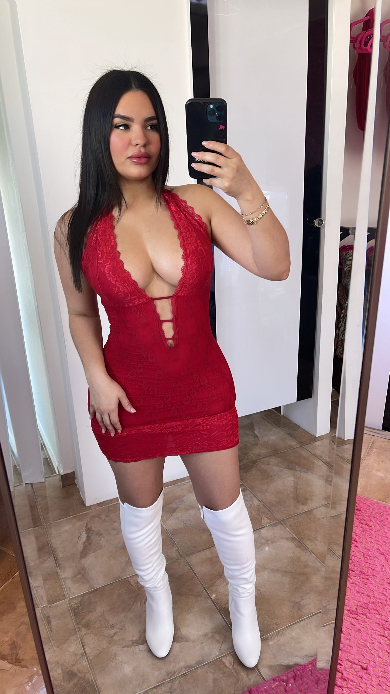 Rose Lace Dress