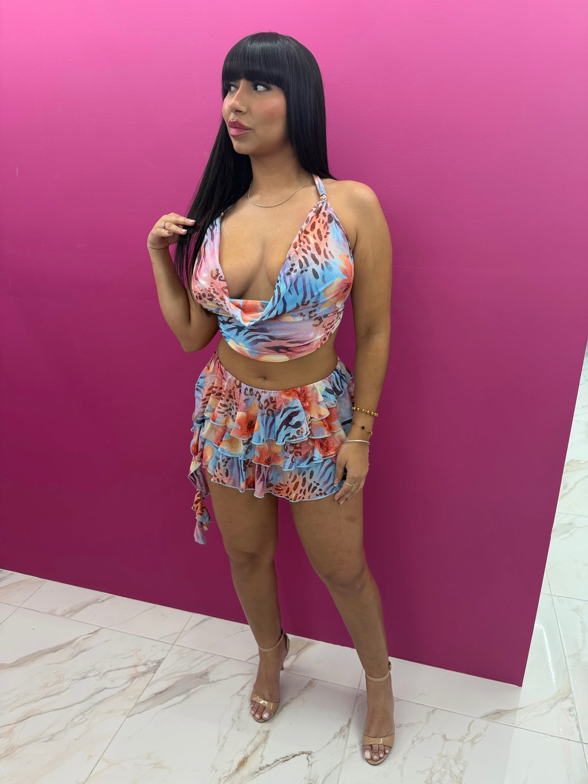 “Tropical Trouble” Skirt Set