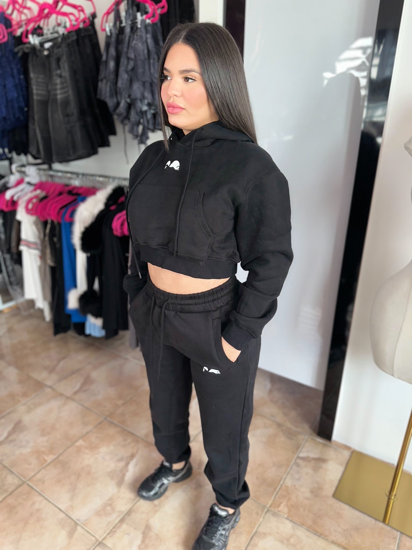 Black Jogger Set