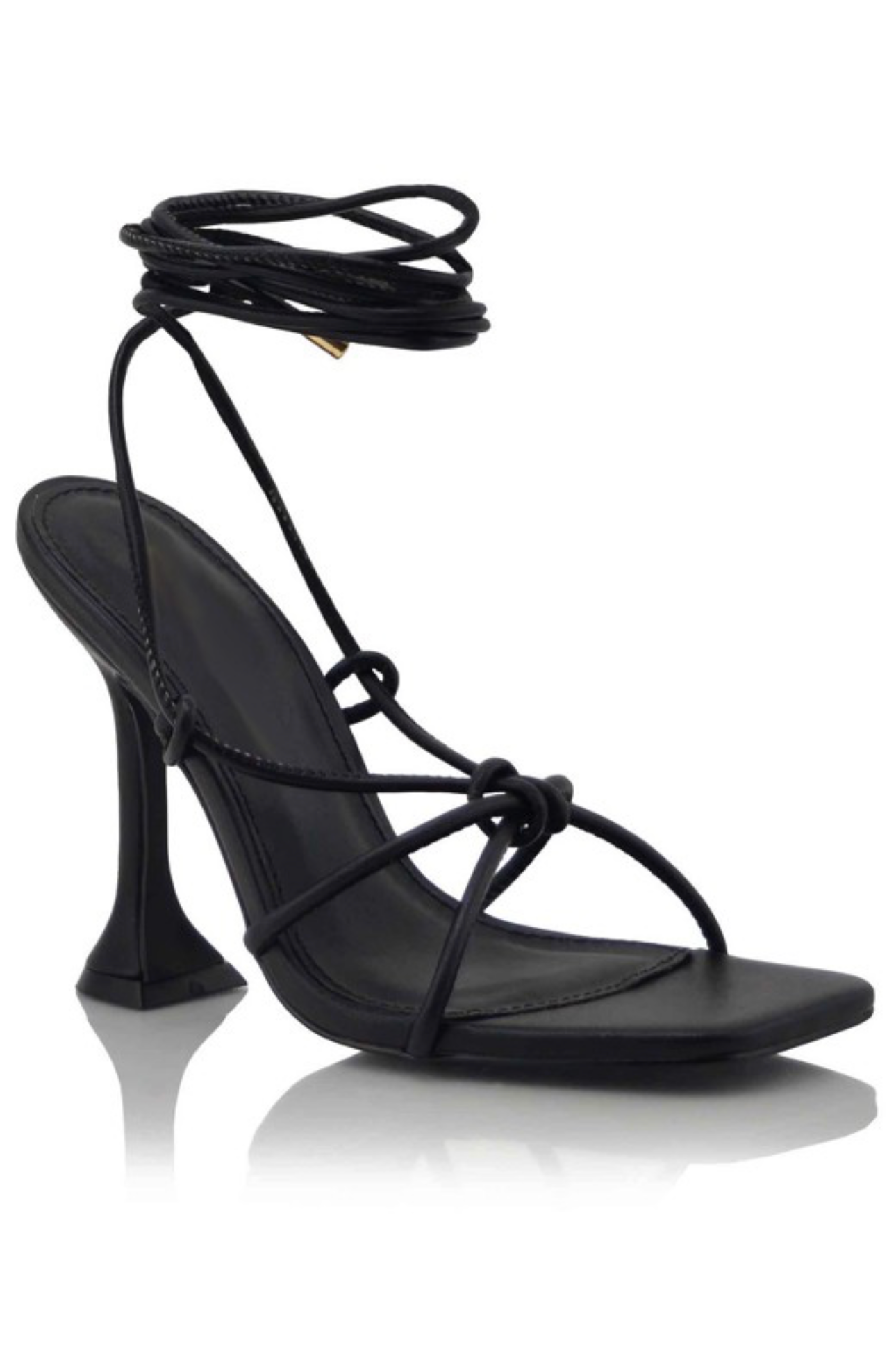 Black String Heels