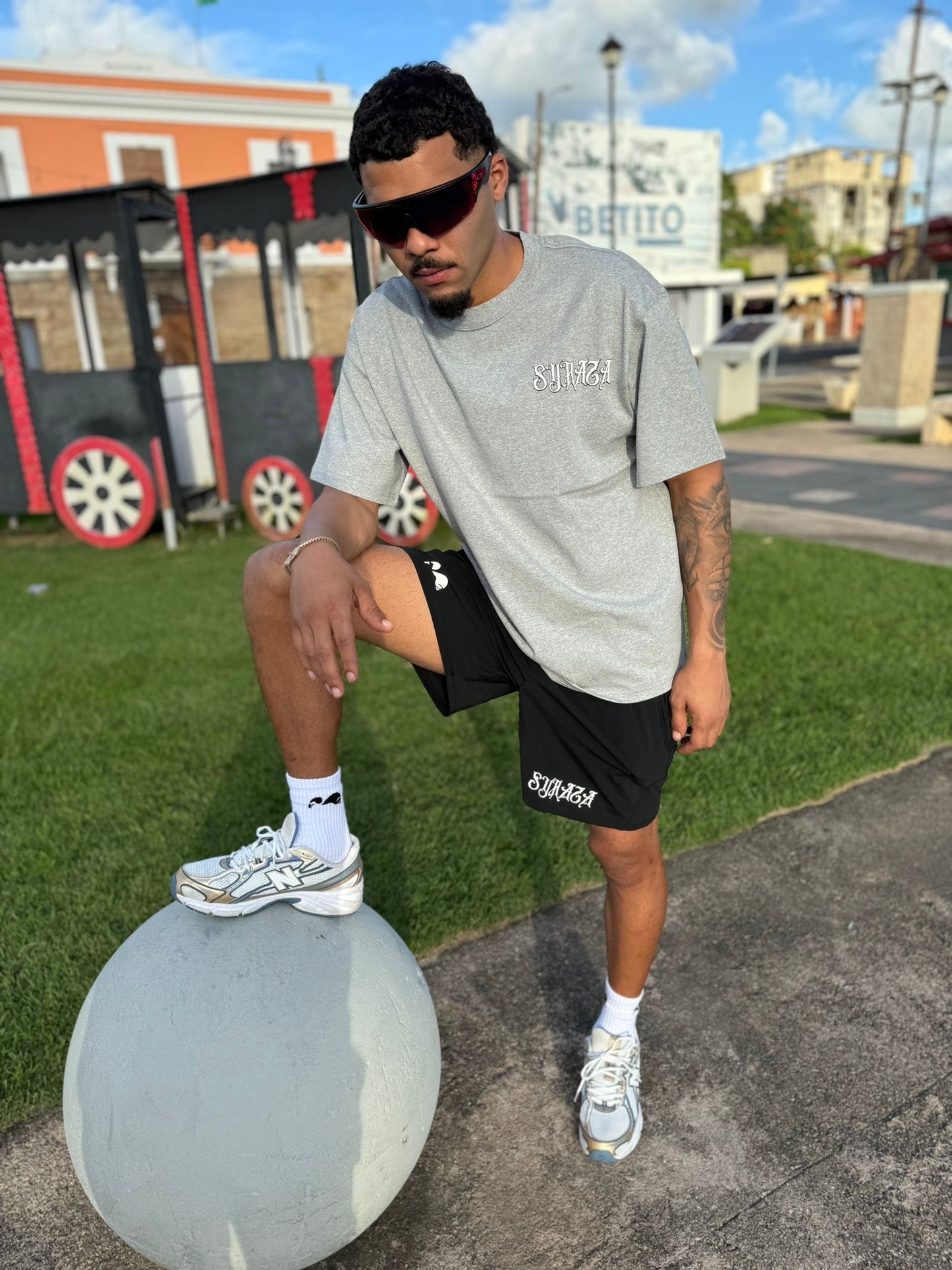Gray Oversize Men’s T-Shirt