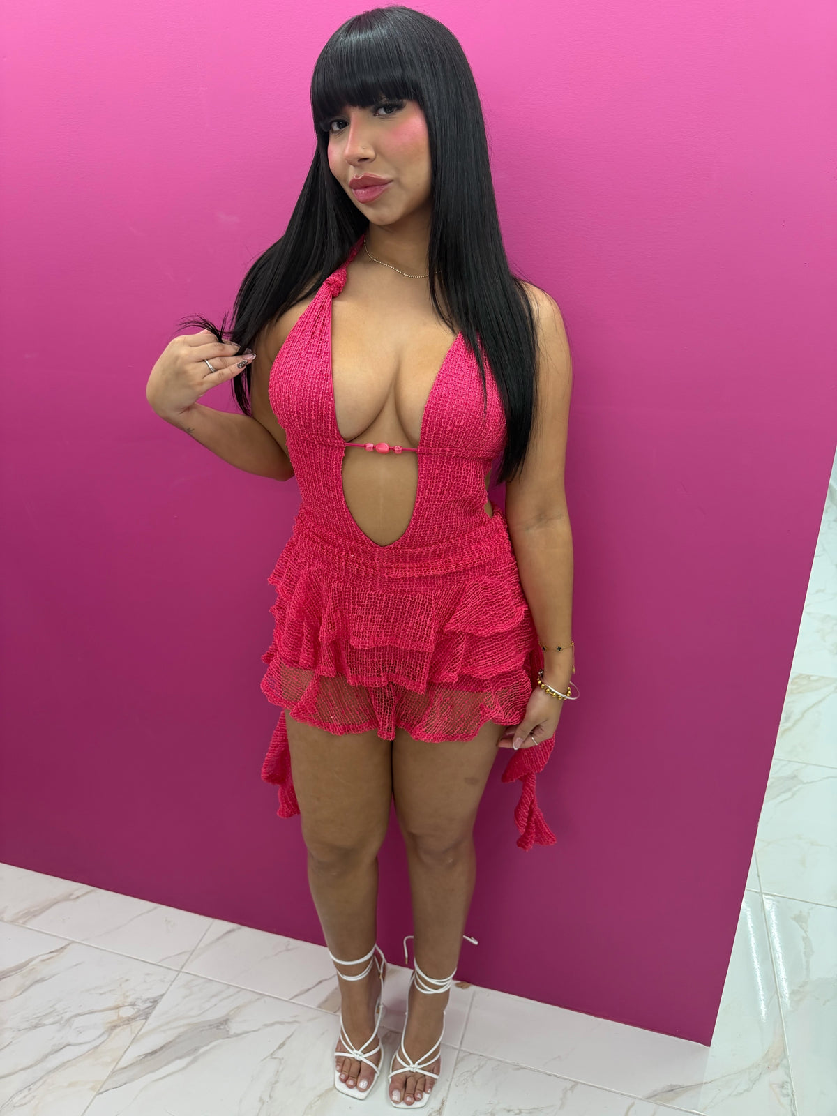 “Hot Pixie” Pink Dress