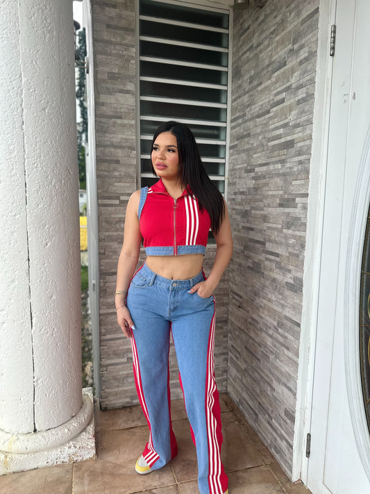 Red & White Cargo Set