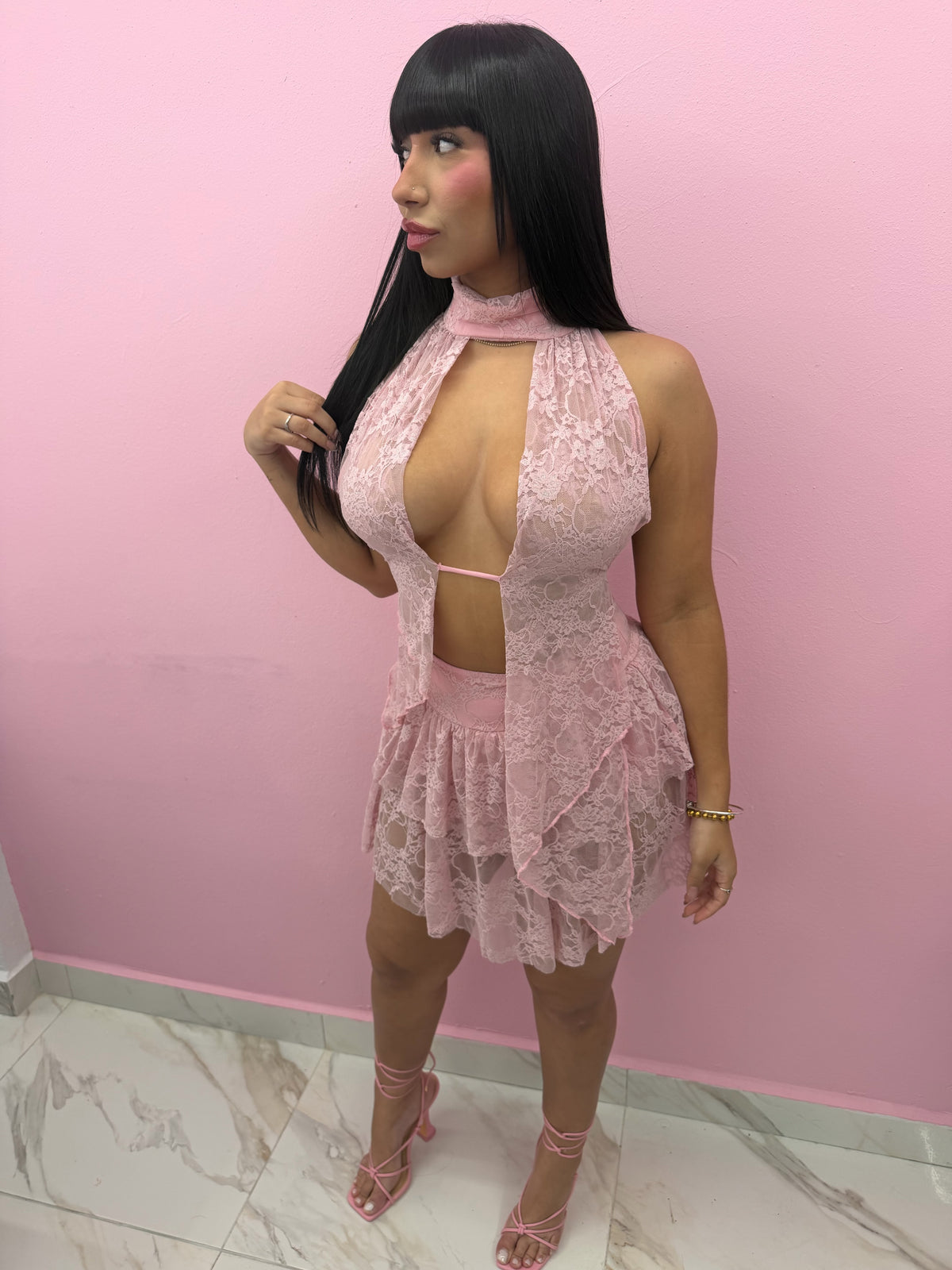 “Blush Desire” Skirt Set