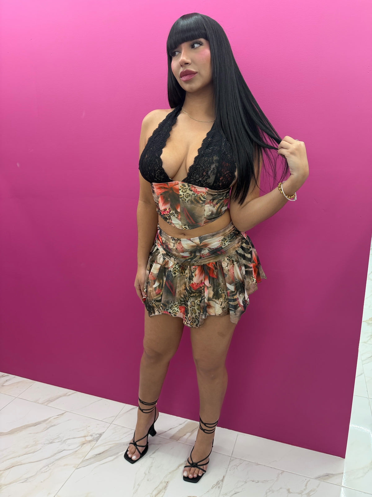 “Wild Lily” Skirt Set