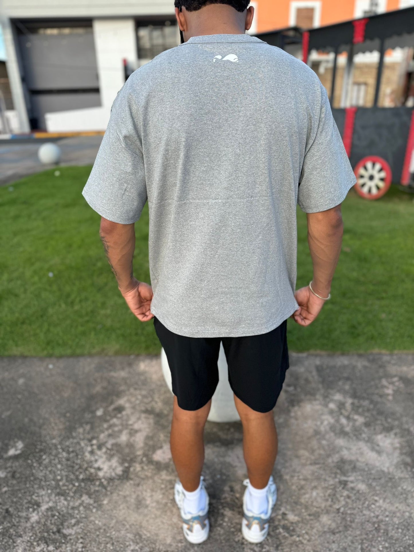 Gray Oversize Men’s T-Shirt
