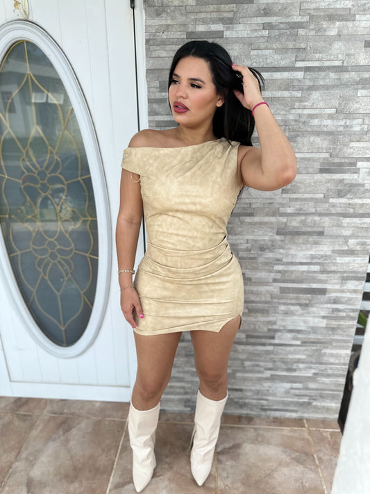 Earth Leather Dress
