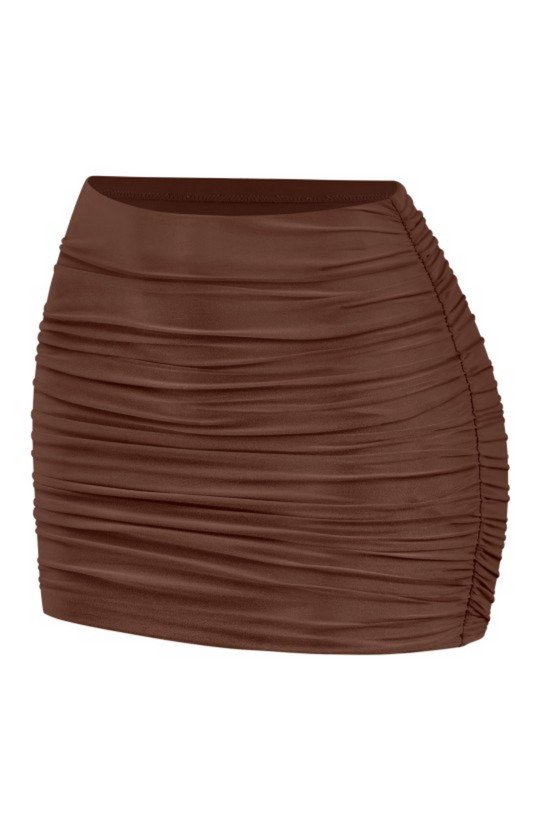 Ruched Mini Skirt