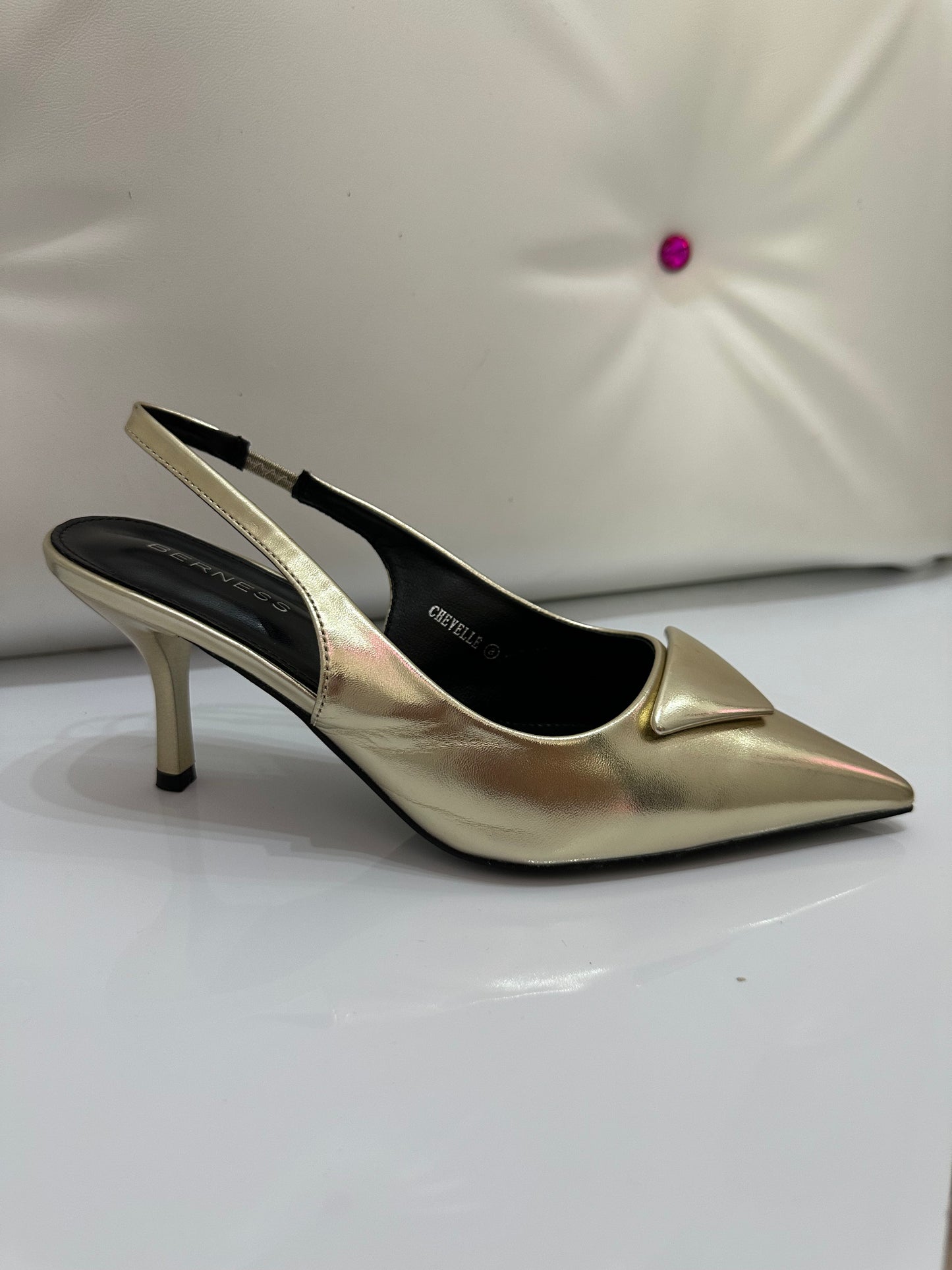 Gold Stiletto Heels