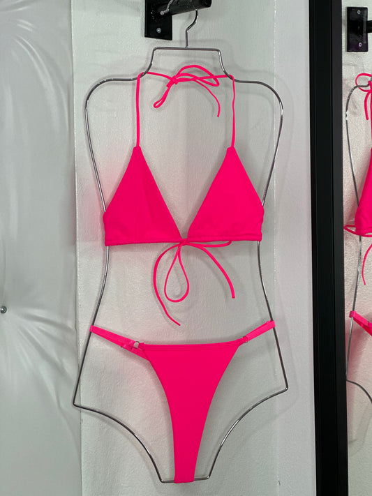 Neon Pink String Bikini