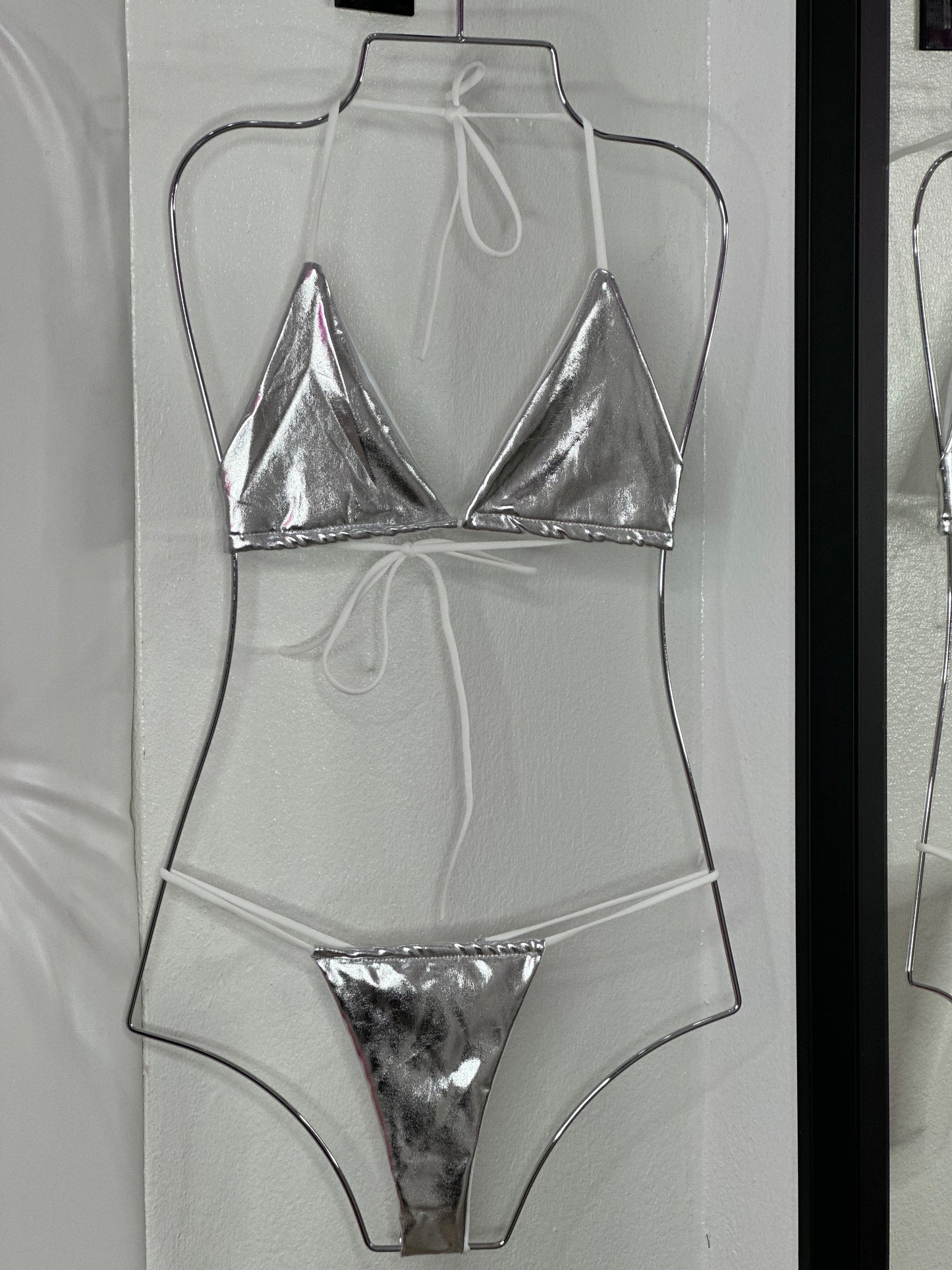 Silver String Bikini