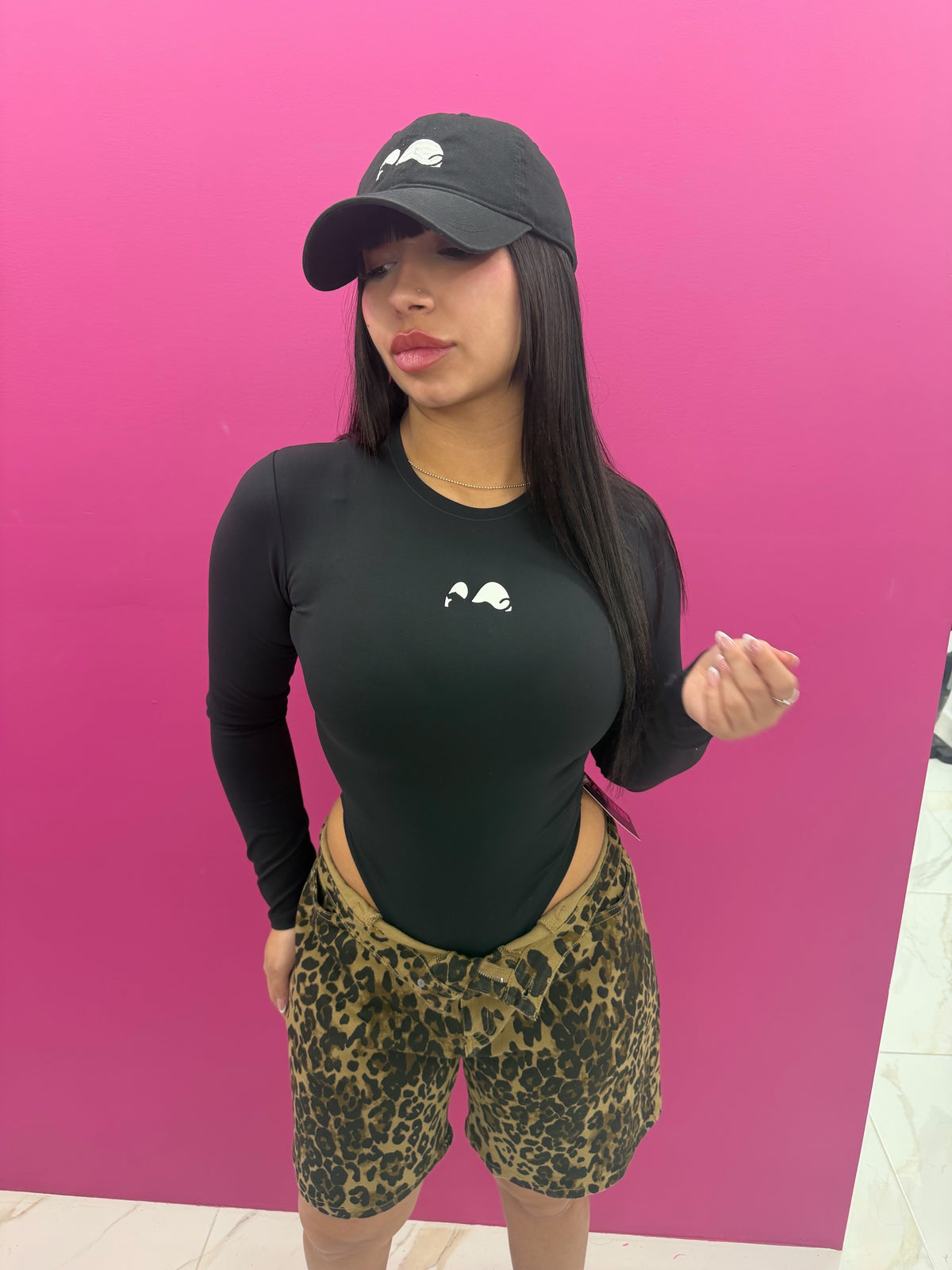 Long Sleeve Black Bodysuit