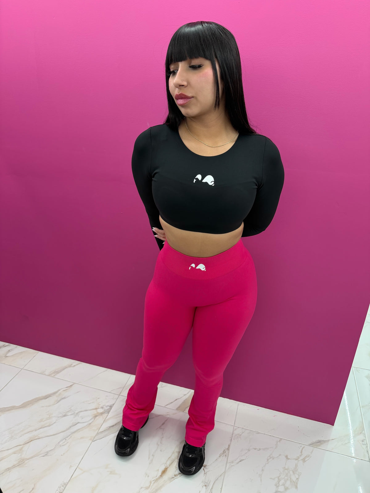 Fuchsia Flare Leggings